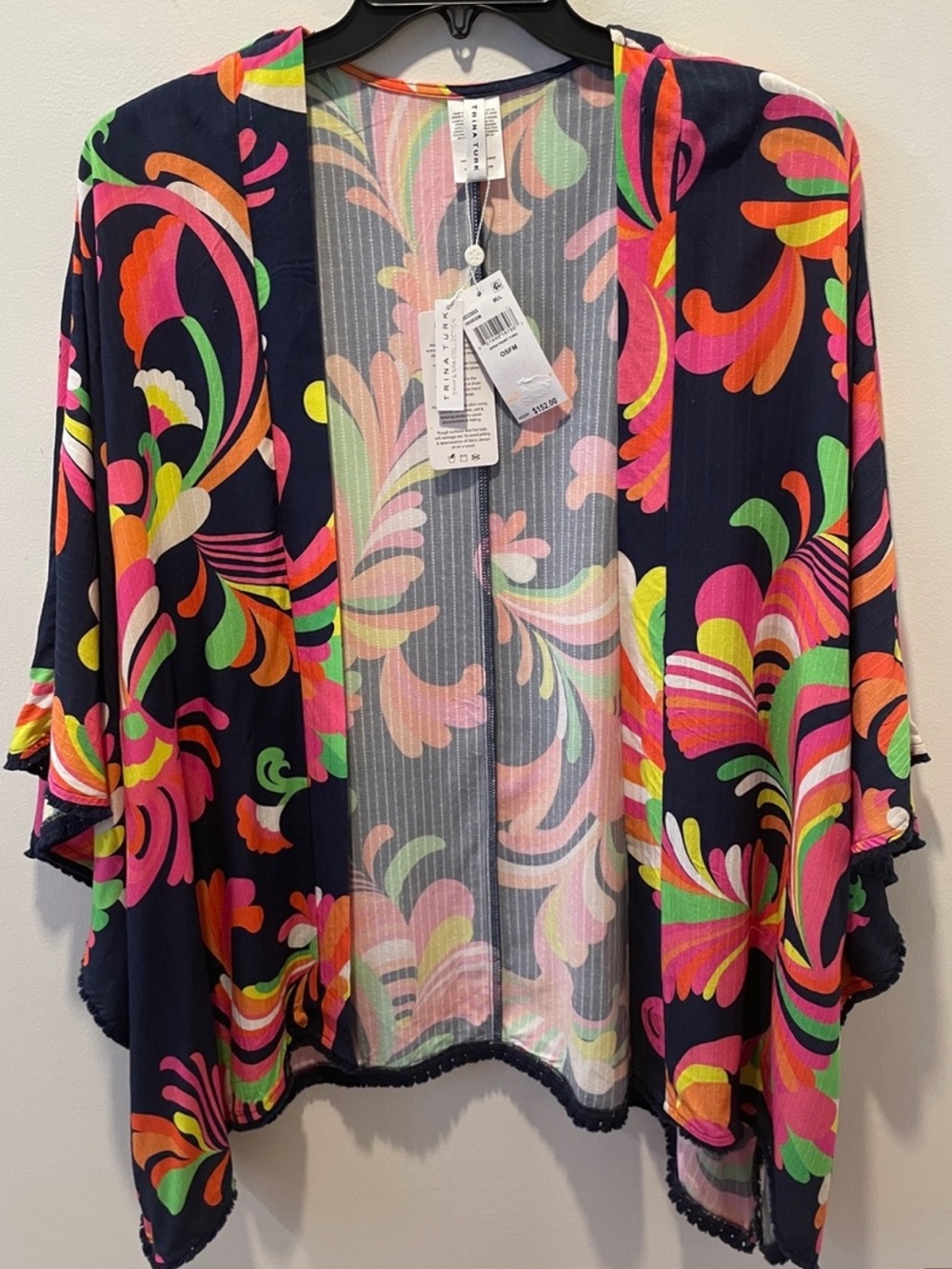 NWT Trina Turk Palms Paradise Poolside Swirl Kimono Swim Cover-up - Picture 5 of 6